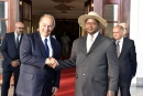 H.H. The Aga Khan is welcomed to State House in Entebbe, Uganda   2017-10-08